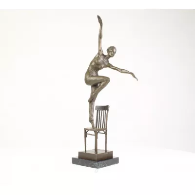 Bronzefigur Dancer On Chair 50,8x12,3x20,8cm