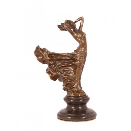 Bronzefigur The Swirling Dress (brass Plate Undern 24,6x9,5x14,8cm