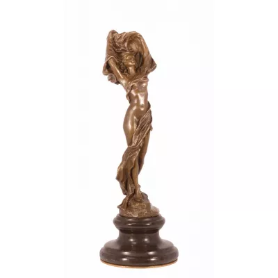 Bronzefigur Scarf Dancer (brass Plate Underneath 28x9,5x9,5cm