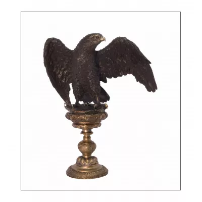 Bronzefigurn Adler 37,7x22x34cm