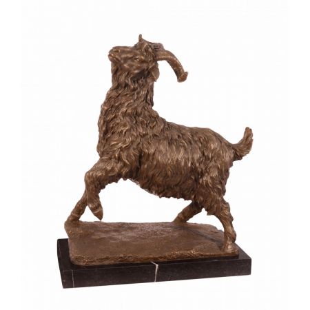 Bronzefigur Ziege 42x16,2x36cm