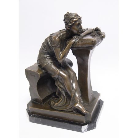 Bronzefigur Lady 29x17x21,6cm