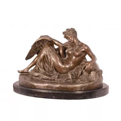 Bronzefigur Leda und The Swan 33x30x47,7cm