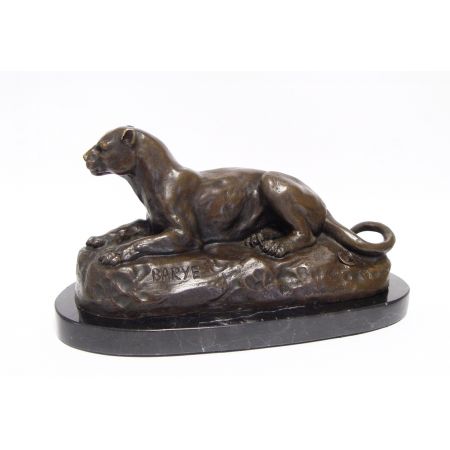 Bronzefigur Reclining Lioness 12,8x12,6x24,6cm