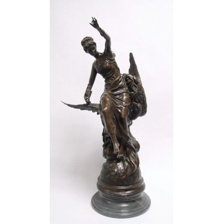 Bronzefigur Hebe und The Adler 77x31,8x39,6cm