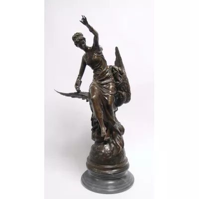 Bronzefigur Hebe und The Adler 77x31,8x39,6cm