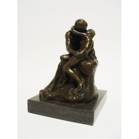 Bronzefigur The Kiss 14x9,5x9,6cm