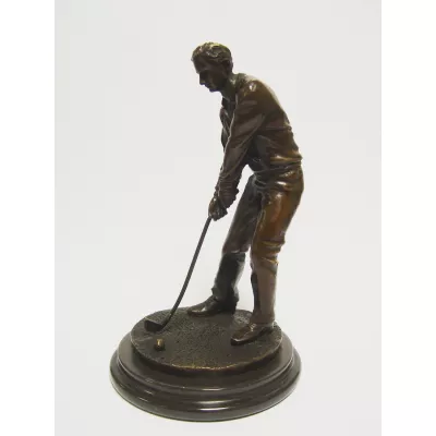 Bronzefigur Golfer 24cm