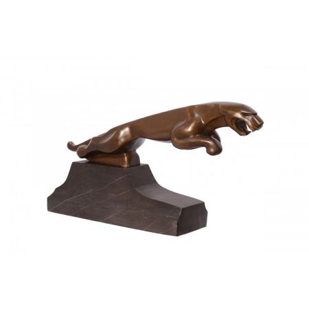 Bronzefigur Jaguar 33x64,5cm