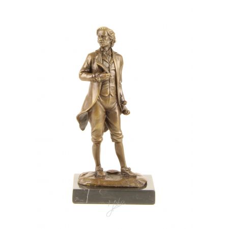 Bronzefigur Mozart 21,1x7,8x10cm