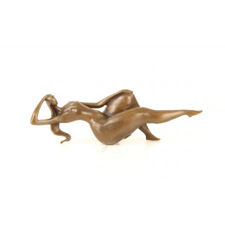 Moderne Bronzefigur Woman 9,7x7,8x30,2cm