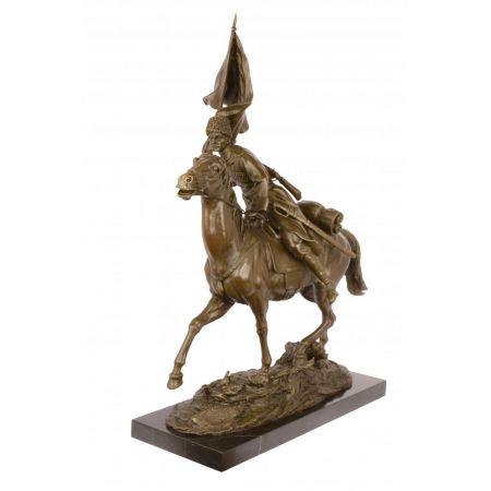 Bronzefigur Cossack On Pferdback 62,6x24,8x49,9cm