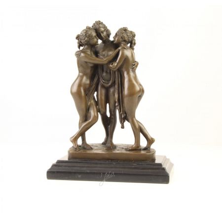 Bronzefigur The 3 Graces 25,2x12,1x19cm