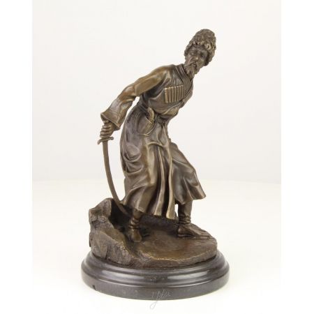 Bronzefigur Cossack 24,4x15x15,1cm