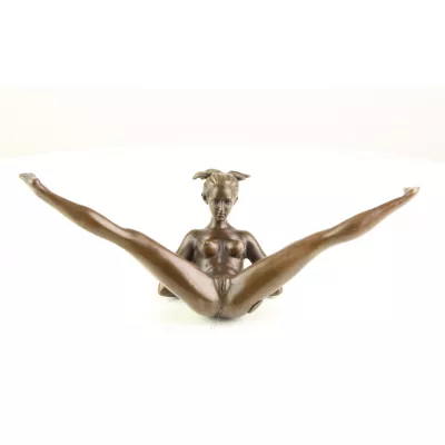 Erotische Bronzefigur Female Nude 12,2x11,4x32,3cm