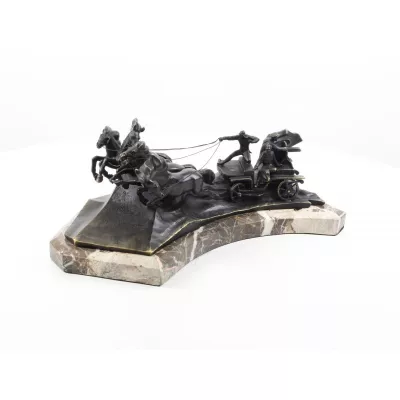 Bronzefigur Russian Tachanka 17,5x29,4x42cm