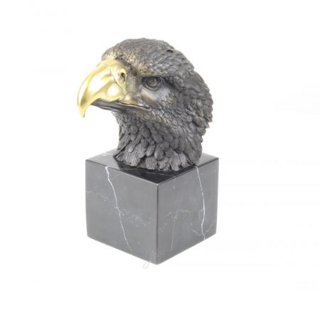 Bronzefigurn Adler Kopf 21,5x10,2x17cm