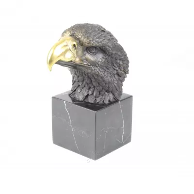 Bronzefigurn Adler Kopf 21,5x10,2x17cm