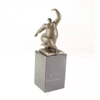 Moderne Bronzefigur Female Nude 28,1x8,1x11,3cm