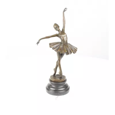 Bronzefigur Ballerina 33,7x10,6x16,7cm