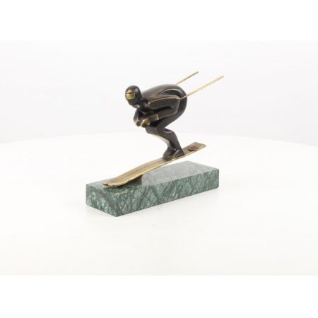 Bronzefigur Skier 19,7x7,2x21,7cm