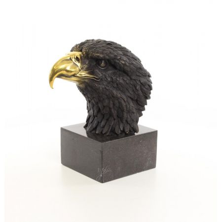 Bronzefigurn Adler Kopf 33,2x17,9x27cm