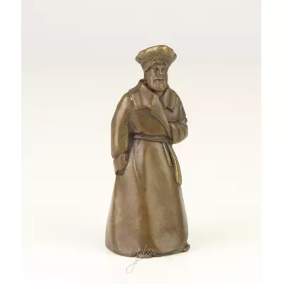 Bronzefigur Tischglocke Man 9,7x3,9x4cm
