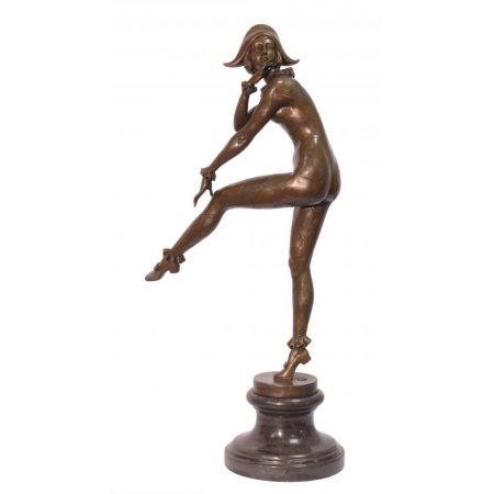 Bronzefigur Harlequinade 71,8x19,8x35,5cm