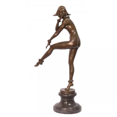 Bronzefigur Harlequinade 71,8x19,8x35,5cm