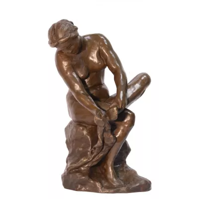 Bronzefigur Sitting Nude 42x27,5x28,5cm