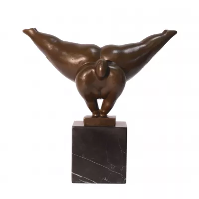 Moderne Bronzefigur Dancer 22,5x7,9x23,2cm