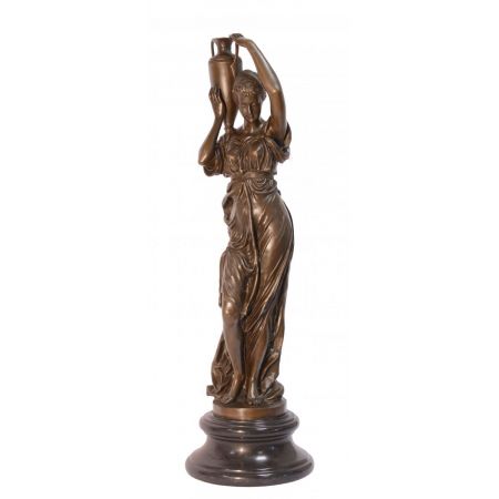 Bronzefigur Hebe With Urn 74x21,5x21,5cm