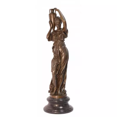 Bronzefigur Hebe With Urn 74x21,5x21,5cm