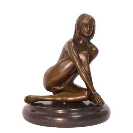 Bronzefigur Female Nude 17,4x14,8x14,8cm