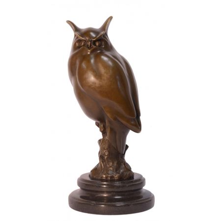 Bronzefigur Long-eared Eule 30,6x14x14cm