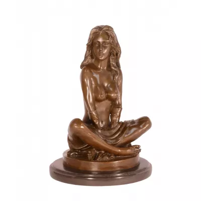 Bronzefigur Seated Nude 26x17,9cm