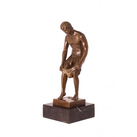 Bronzefigur Male Nude 23,7x8,7x9,6cm