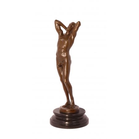 Bronzefigur Male Nude 31,6x12x12cm