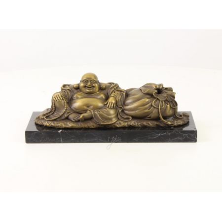 Bronzefigur Hotei The Laughing Buddha 10x11,1x27,4cm