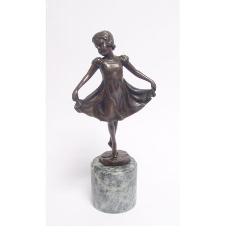 Bronzefigur Lieselotte 27x12cm