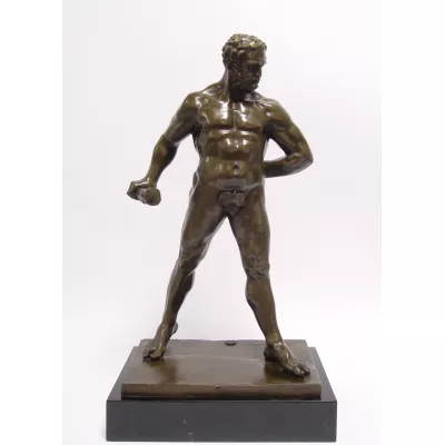 Bronzefigur Hercules Pomarius 47x26cm