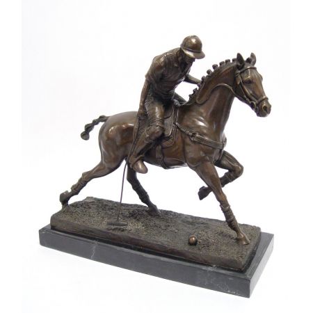 Bronzefigur Polo Player 30,5cm