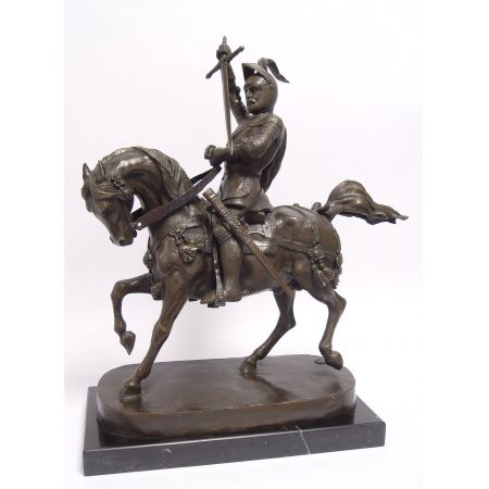 An Equestrian Bronze Group Of Emm.-philibert, Duc De Savoie 49cm