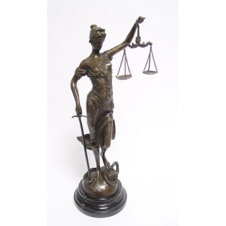 Bronzefigur The Lady Justice 40x12,1x12,9cm