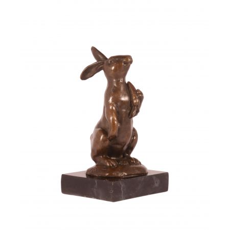 Bronzefigurn Easter-bunny 13,5x7,6x7,5cm