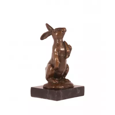 Bronzefigurn Easter-bunny 13,5x7,6x7,5cm