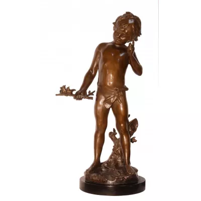 Bronzefigur Pan 72,5cm