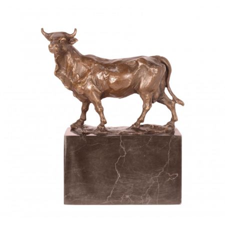 Bronzefigur Stier 17,5x14,5cm