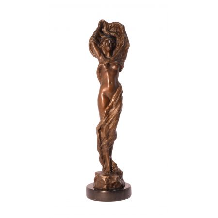 Bronzefigur Female Nude With Swirling Cloth 51,7x13,3x13,3cm