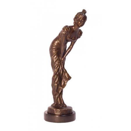 Bronzefigur Lady 44,8x13,3x19,4cm